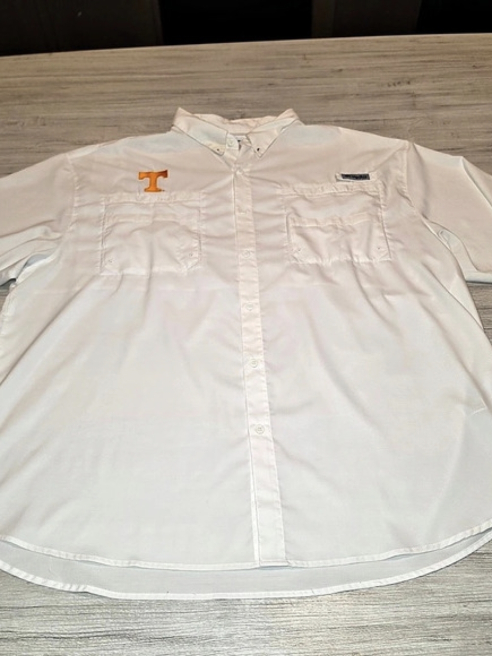 Columbia Tennessee Volunteers PFG Tamiami Short Sleeve Shirt Men's White Size 3X